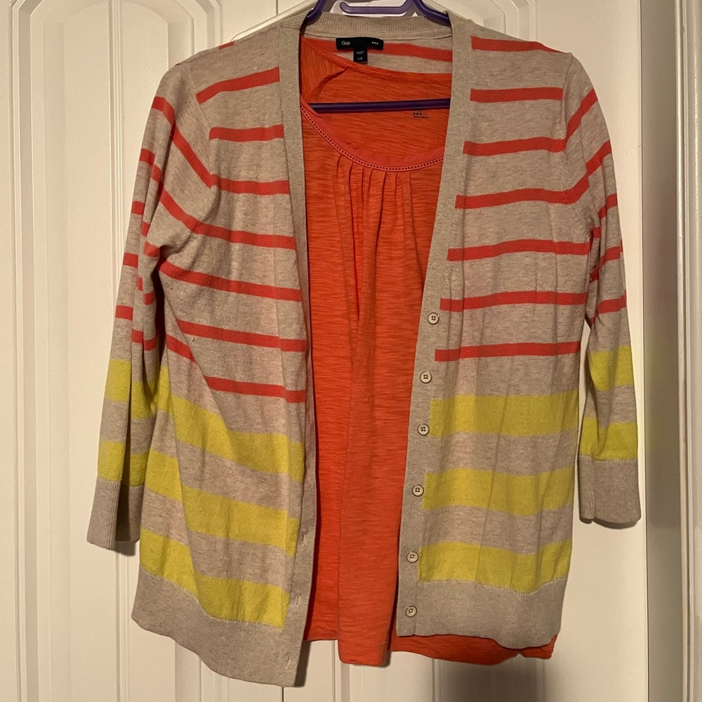 Size medium Gap Factory cardigan set